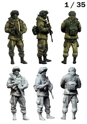 New Unassembly Unpainted Resin Model Figures Kit Modern Russian Soldiers 1/35 • $17.99