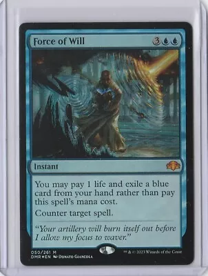 MTG DOMINARIA REMASTERED FORCE OF WILL FOIL MYTHIC INSTANT CARD (x1) • $31