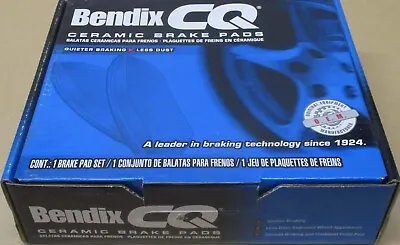 Brand New Bendix Cq Ceramic Front Brake Pads D1044 Fits *please See Chart* • $21.29