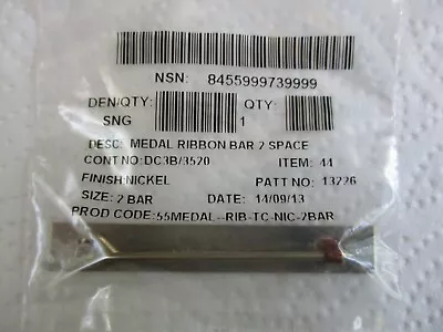 British Full Size: 2-SPACE MEDAL RIBBON BAR  (Firmin Made In Unopened Packet) • $6.21