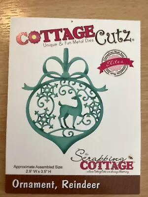 Cottage Cutz Elites Die ORNAMENT REINDEER Scrapping Cottage  • £4