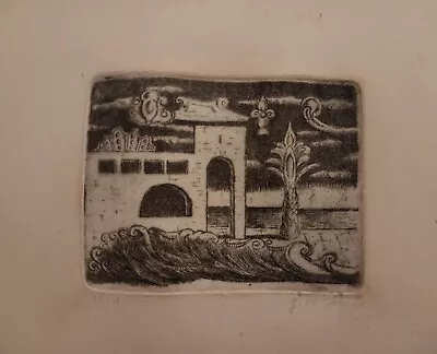 Etching Giorgio De Chirico Pencil Signed On Old Printing Paper • $160.81