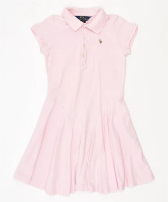£18.34 • Buy POLO RALPH LAUREN Girls Big Polo Dress 5-6 Years Pink Cotton ES20
