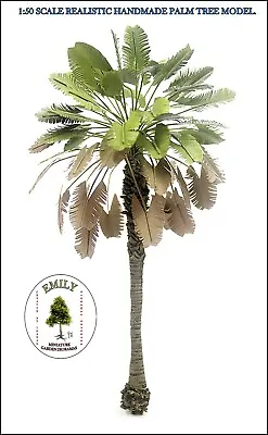Miniature Palm Tree Model 1/50 Scale Approx 20 Cm Height. Emily Emg-017 • $12