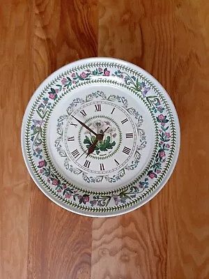 £12.95 • Buy Vintage Portmeirion Botanic Garden Plate Wall Clock Daisy Butterfly 1972