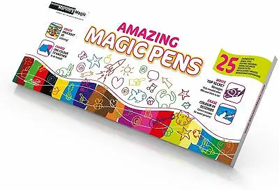 Marvin's Magic Amazing Magic Colouring Pens Ideal Christmas Xmas Gift- Box Of 25 • £16.95