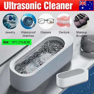 $15.49 • Buy Ultrasonic Cleaner Stainless Steel Sonic Wave Tank Jewelry Watch Clean NEW