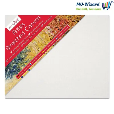 New Blank Artist Canvas Art Board Plain Painting Stretched Framed Small • £3.99