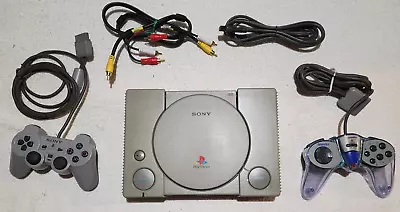$123.67 • Buy PSX SCPH 1001  Console W/ Controller X2, AC, RCA Cable & SOTN CIC - TESTED WORKS