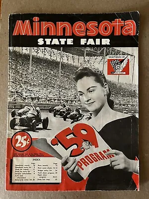 Vintage 1959 Minnesota State Fair Program - 1950’s Souvenir • $49.99