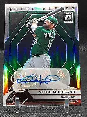 Mitch Moreland 2022 Donruss Optic Silver Prizm Auto Athletics • $5