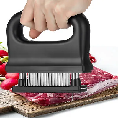 Meat Tenderizer With 48 Stainless Steel Ultra Sharp Needle Blades Kitchen Cook • $9.99