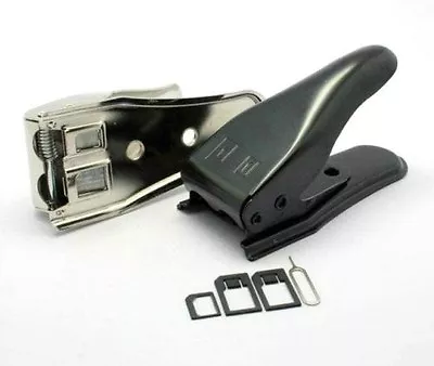 New 2 IN 1 Dual Micro & Nano Sim Cutter For IPhone 4 4S 5 5s Samsung Nokia HTC • $13.99