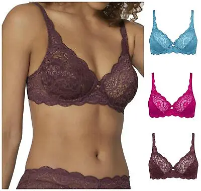 £19 • Buy Triumph Amourette 300 Bra 10166797 Womens Underwired Non-Padded Lace Bras
