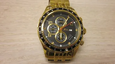 $65 • Buy Wrist Watch Daniel Steiger Gold Color And Black Dial ,Quartz Working