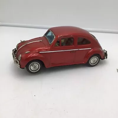 VTG 10.5  In. Volkswagen Sedan Tin Car Bandai Japan '60s Read • $47.99