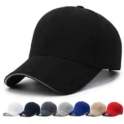 [floresc-4329] Baseball Cap Casual Plain Adjustable Street Dad Hats Snapback Ha • £5.90