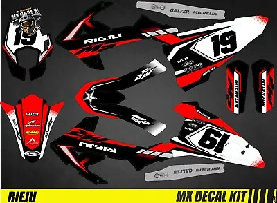 Kit Deco Motorcycle For / MX Decal Kit For Rieju Mr Pro - Black V-Strom • £124.76