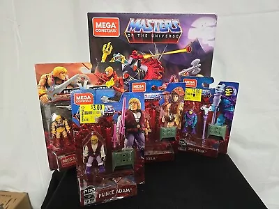 Masters Of The Universe-Mega Construx Lot With Battle Cat VS Roton Teela & More • $15