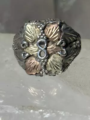 Black Hills Gold Ring Leaves  Size 11.50 Sterling Silver Men Women • $168