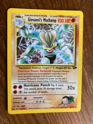 £34 • Buy Giovanni's Machamp | 6/132 | Gym Challenge | Pokémon TCG | Holo Rare | Excellent