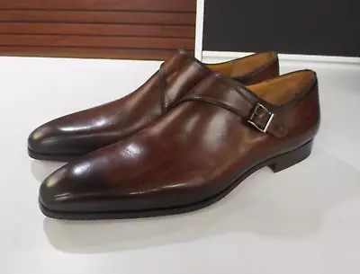 Magnanni Efren Tabaco Single Monk Strap Size 10.5 (4030) • $195