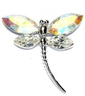 £42.46 • Buy AB DRAGONFLY~ Made With Swarovski Crystal Bridal Wedding Pin Brooch Jewelry New
