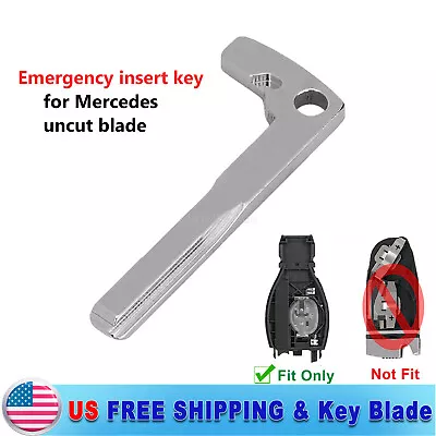 Uncut Emergency Insert Key Blank Blade For Mercedes Benz C CL E GL ML R S CLASS • $7.65