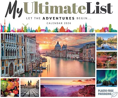 My Ultimate List Desk Calendar 2024 - Travel - Month To View • £2.25