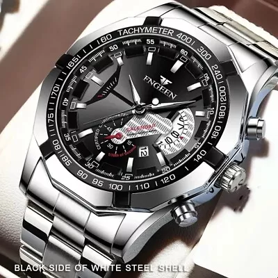 Fngeen  Men's Watch Waterproof Non-mechanical Watch Large Dial Watch Super Larg • $19