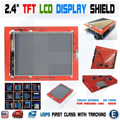 2.4 TFT LCD Display Shield ID ST7789 Touch Panel Screen Arduino UNO MEGA SD Card • $9.88