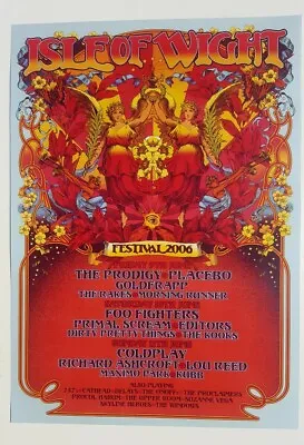 £9.99 • Buy Isle Of Wight Festival 2006 A3 Poster Iow Foo Fighters Coldplay Prodigy