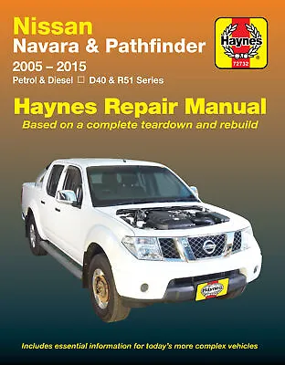 $59.50 • Buy Nissan Navara / Pathfinder D40, R51 2005-2015 Workshop Repair Manual 72732