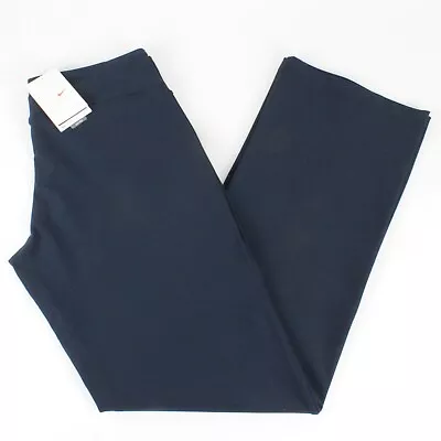 $27.95 • Buy Nike Womens Size M Dry Fit Navy Blue Yoga Pants Run NWT Inseam 32  W31  Rise 10 