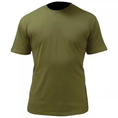 Military Cotton T-shirt Army Cadet Olive Green Tee British Og Combat Top S-xxl • £8.95