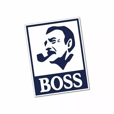 $6.17 • Buy Boss Coffee Sticker / Decal - JDM Drift Funny Parody Japanese Car Laptop