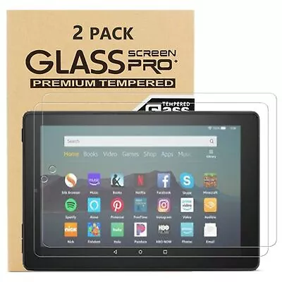 Tablet Tempered Glass Screen Protector For Amazon Fire 7/HD 8/HD10/HD 8 10 Plus • £4.98