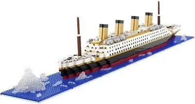 Titanic Ship Model Building Set 1878 Pcs Ship Micro Blocks Toys DIY Mini Brick • $45.44
