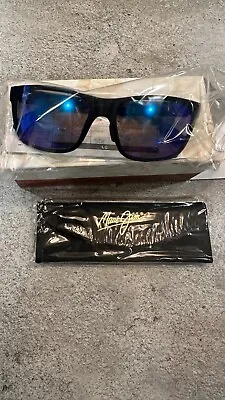 Polarized Sunglasses Maui Jim Red Sands B432-2M Black Matte / Blue Hawaii • $199.99