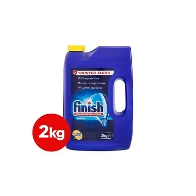 Finish Classic Concentrated Dish Washing Powder Lemon Sparkle For Grease 2kg* • $29.95