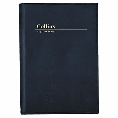 $18.99 • Buy Collins Vanessa Any Year Diary Black A5 Week To View OFA5W.V99