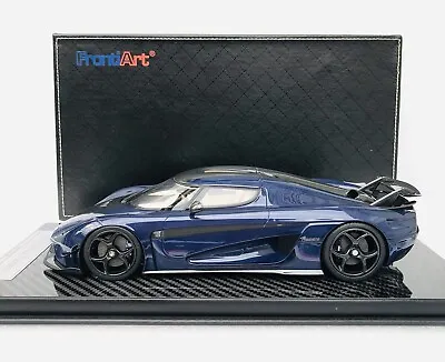 1/18 Frontiart Koenigsegg Regera Blue Tinted Carbon Limited Edition F071-152 • $575