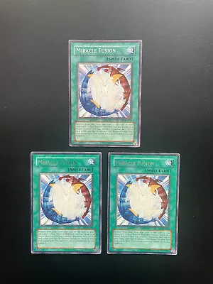 Yugioh Miracle Fusion CRV-EN039 Rare Unlimited Edition Damaged X3 • $4