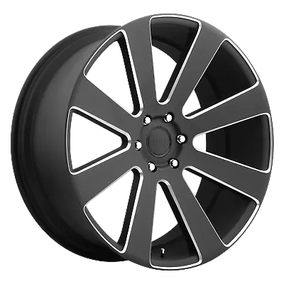 24x10 DUB S187 8-BALL MATTE BLACK MILLED Wheel 6x5.5 (20mm) • $588