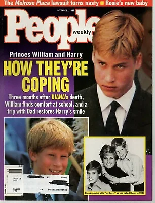People Weekly Magazine December 1 1997 Prince William Harry David Robinson • $9.48