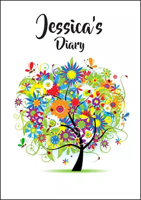 2024-2025 Financial Year Diary Personalised With Your Name FLORAL TREE  A5 • $22.95