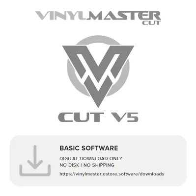 VinylMaster Software Sign Cutting Plotter Vinyl Cutter Logo Decal Cut No Disk V5 • $58.95