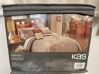 Full Queen Soft Cotton Duvet Cover Verenasi 86”x 90” KAS Australia NEW • £56.06