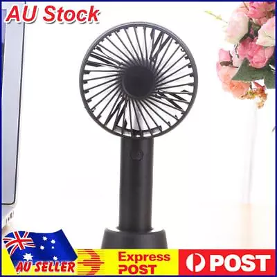 Handheld Small Fan Adjustable Wind Speed Portable Fan For Camping Hiking (Black) • $10.99