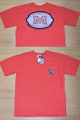 NEW University Of Mississippi Ole Miss Rebels Men Pocket T Shirt 100% Cotton NWT • $5.99
